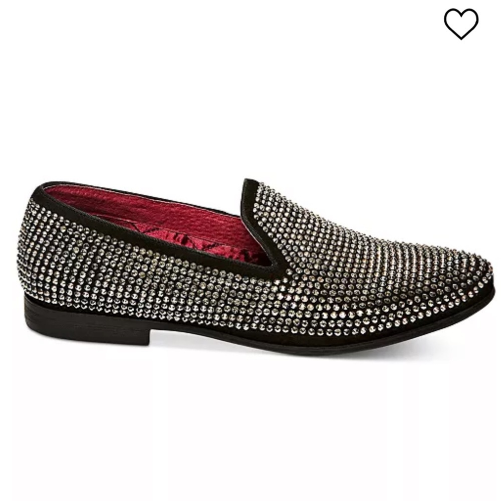 New without box Steve Madden Men's Caviar Rhinestone Slipper Loafer Size 7.5